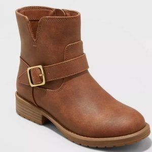 Girls' Alessandra Slip-On Zipper Booties - Cat & Jack